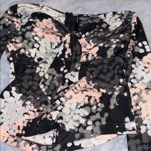 Stylish Women's blouse paint splatter pattern